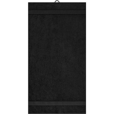 Myrtle beach Klasický ručník MB442 Black 50 x 100 cm
