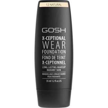 Gosh X-Ceptional Wear make-up jemný make-up Natural 12 35 ml