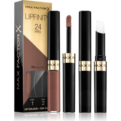 Max Factor Lipfinity rtěnka a lesk 190 Induglent + 1,9 g 2,3 ml