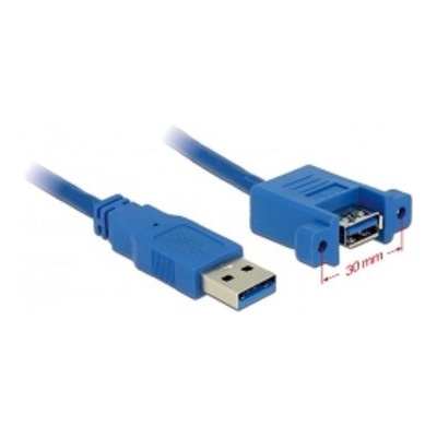 DeLock 85112 USB 3.0 Type-A samec gt, USB 3.0 Type-A samica, 1m