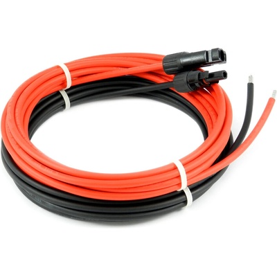 Solartronic Кабел за свързване на соларна система с UV защита - 3 м. -2 бр - червен и черен (MC4-K-3m)