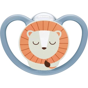 Nuk Силиконови залъгалки NUK Perfect Match - Air Night, 18-36 м, 2 броя, лъв (10177228) - ozone