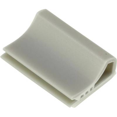 TRU COMPONENTS úchytka TC-6645728 pro plochý kabel světle šedá 100 ks