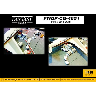 JC Wings Cargo SetSATS Ground Handling 1:400