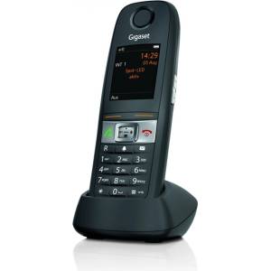 Gigaset Вътрешна слушалка Gigaset E630HX IP65 с поставка за зареждане черна (S30852-H2762-R101) Телефонни апарати