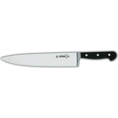 GIESSER Nůž kuchařský - široký, kovaný, černý, délka ostří 30 cm