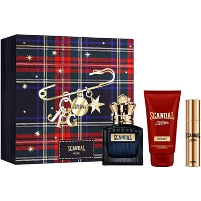 Jean Paul Gaultier Scandal Le Parfum Intense Pour Homme EDP 100 ml + EDP 10 ml + sprchový gél 75 ml pre mužov