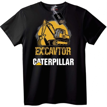 NOONEBRAND Тениска Caterpillar екскаватор - XL, Black