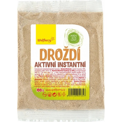 Wolfberry Droždí aktivní instantní kvasnice 100 g – Zboží Dáma