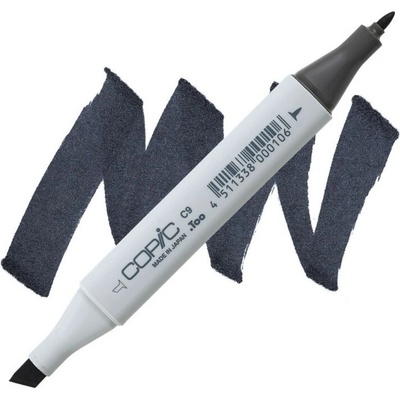 Lihová fixa COPIC Classic oboustranná Fine & Chisel, Cool gray 9 (C9)