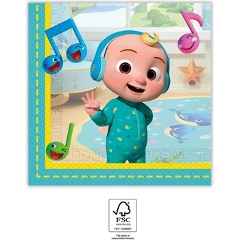 Image 1 of Procos Двуслойни хартиени салфетки - Кокомелон 33 x 33 см