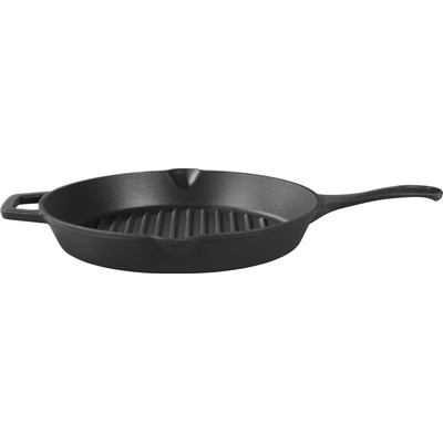 Grillmeister Liatinová panvica, 28 cm (ryhovaný povrch) (100401052)