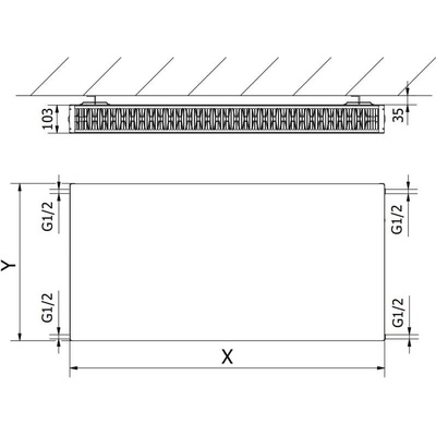 Mexen Flat CF22 400 mm x 2000 mm