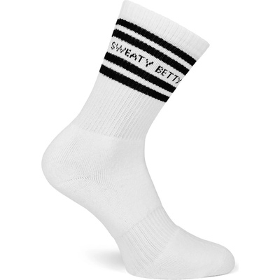 Sweaty Betty Чорапи Sweaty Betty Women's Varsity Slogan Crew Socks - white black