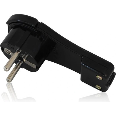 Commel Щепсел плосък черен 16a 2p+t ip20 - c290-502 (c290-502)