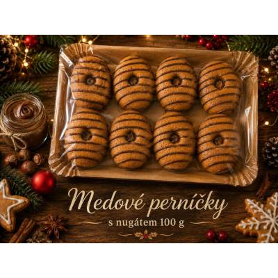 Meduňka pekařství perníkářství Medové perníčky s nugátem 100 g