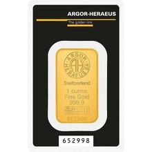 Argor-Heraeus zlatý slitek kinebar 1 oz