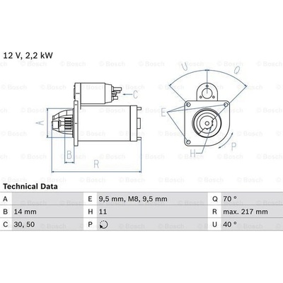 BOSCH Štartér 0986023580