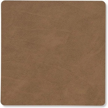 LIND DNA Подложка за чаша SQUARE NUPO 10 x 10 cm, кафяв, кожа, LIND DNA (LIND981188)