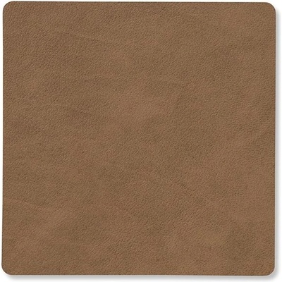 LIND DNA Подложка за чаша SQUARE NUPO 10 x 10 cm, кафяв, кожа, LIND DNA (LIND981188)