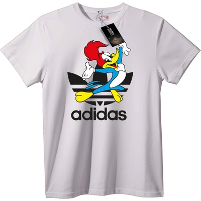 NOONEBRAND Тениска Adidas Woody Woodpecker - 2XL, White