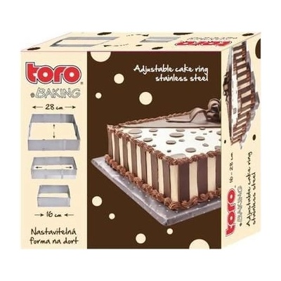 Toro Posuvná obdélníková nerezová forma 16-28cm 263902