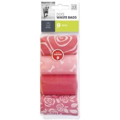 Dog Waste Bags Rose - 8 Rolls - ароматизирани пликчета - роза - 8 ролки x 15 броя - 10100105