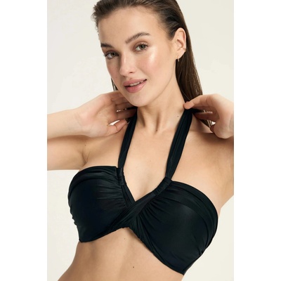 Esotiq Horný diel dámskych plaviek Truffle bandeau Čierna