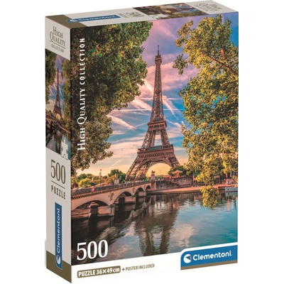 Clementoni Пъзел Clementoni от 500 части - По поречието на Сена (35598)