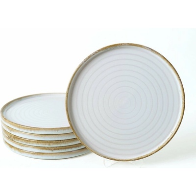 Hermia Biele keramické taniere v súprave 27 cm 6 ks