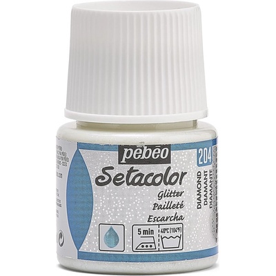 Pébéo Barva na textil Setacolor Light Glitter 45 ml Bílá diamantová 204