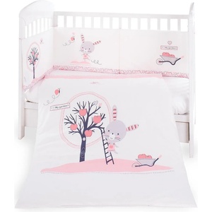 KikkaBoo Бебешки спален комплект 2 части EU style 70/140 Pink Bunny (41101020082) - salemax