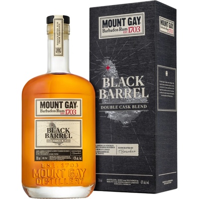 Mount Gay Black Barrel Double Cask Blend 43% 0,7 l (karton)