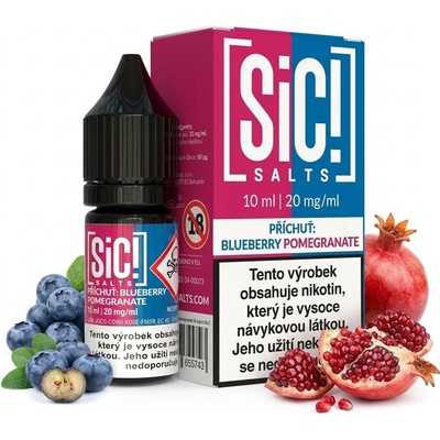 Sic! Salts Blueberry Pomegranate 10 ml 20 mg