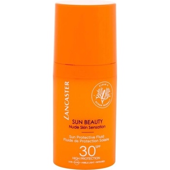 Lancaster Sun Beauty Protective Fluid SPF30 ochranný opalovací fluid na obličej a dekolt 30 ml