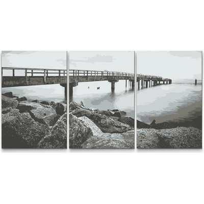 Painting Queens Baltské more sada 3 ks 60 x 80 cm na ráme PBNSET/03BALTICSEA/60X80_60X80_60X80/W