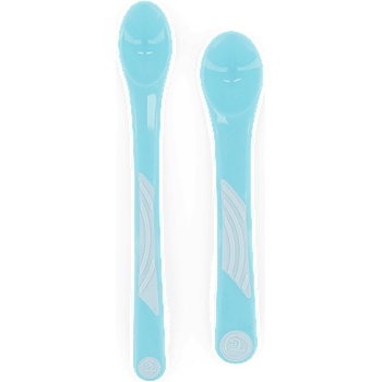 Комплект лъжички Twistshake 2 броя 6+ м Pastel Blue (7350083121905)
