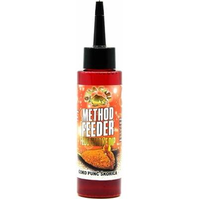 GULA CARP Method Feeder Fluo Smoke Dip Čoko Punč Škorica, 100ml