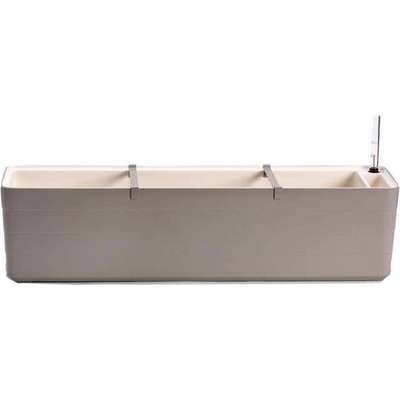 PLASTIA Berberis Samozavlažovací hrantík, plast, sivá, 80 x20 x20 cm