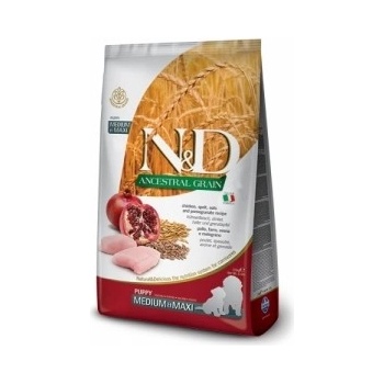 N&D Dog Low Grain Puppy Medium&Maxi Chicken & Pomegranate 12 kg