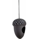 Esschert Design Kŕmidlo závesné Žaluď 11 x 16 cm čierna