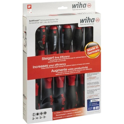 Wiha 302 H12 súprava skrutkovačov, plochý, Torx, krížový PZ, krížový PH, 12-dielna, 41002; 41002