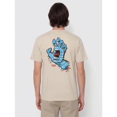 Santa Cruz tričko s krátkym rukávom T-shirt st screaming lights ss béžové