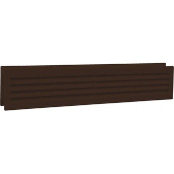 Image 1 of Dalap Кафява двойна PVC вентилационна решетка за врата 453x90 мм (348)