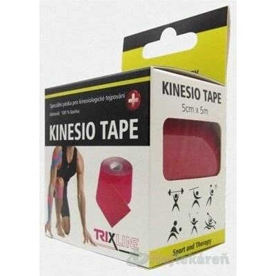 KINESIO TAPE Trixline tejpovací páska červená 5 cm × 5 m