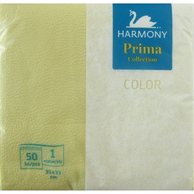 Harmony Ubrousek 33 x33 Žlutý 50ks