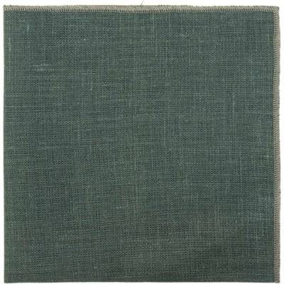 Avantgard Lněný kapesníček do saka Premium 612-103 zelená / Eukalypt