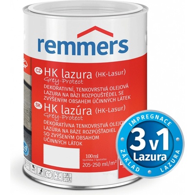 Remmers HK Lasur 0,1 l Silbergrau