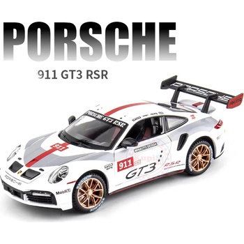 Метална кола Porsche 911 GT3 мащаб 1: 32 със светлини и звуци, Pull back-механизъм 3238В