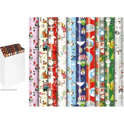 vianočný baliaci papier rolka 200x70 detský mix č.4 PrasBam 5811566 - MFP Paper